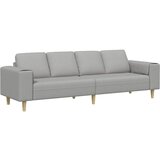 vidaXL Dnevna soba kavč Oblačno siva 250 x 77 x 76 cm Poliester, (5000138098) | Shoptok.si