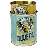 Rex London Dekorativne kositrene kutije za pohranu u setu 2 kom ø 11x13 cm Olive Oil – | shoptok.hr