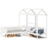 vidaXL Set dnevnog kreveta i klupe s krovom bijeli 90x190 cm borovina Cijene