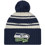 New Era Seattle Seahawks 2022 Official Sideline Sport Cuffed Pom zimska kapa Cene