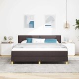  Krevet s opruga kutije Tamno smeđa 180 x 200 cm tkanina | shoptok.hr