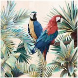 Signes Grimalt Slike, platna Tabela Parrots. Zelena | Shoptok.si