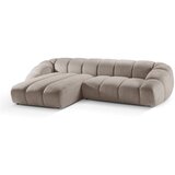 Micadoni Home Bež žametna kotna sedežna garnitura Diana – | Shoptok.si