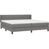  Krevet s oprugama i madracem tamnosivi 200 x 200 cm od tkanine | shoptok.hr