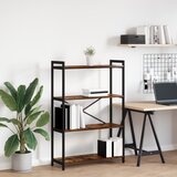 vidaXL Knjižna omara Dimljeni hrast 80 x 30 x 118 cm Les Cene