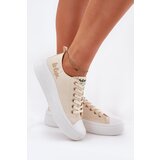 Lee Cooper Women's Sneakers On A Platform Beige | Shoptok.si