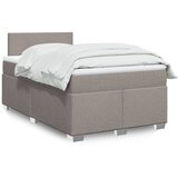  Krevet s oprugama i madracem smeđesivi 120 x 190 cm od tkanine | shoptok.hr