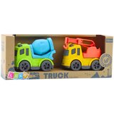  Construction Vehicle Set: Cars, Concrete Mixer, Truck with Hook, BIOPlastic | Shoptok.si