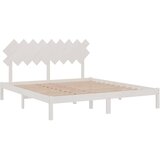  Okvir za krevet bijeli 180x200 cm bračni od masivnog drva | shoptok.hr