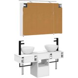  Set ormarića za kupaonicu 4 pcs Bijela 100 x 14,5 x 70 cm | shoptok.hr