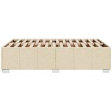  Okvir kreveta bez madraca krem 120 x 200 cm od tkanine | shoptok.hr