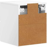  Stenski nočni omarici Bela visok sijaj 34,5 x 33 x 40 cm, (5000209634) | Shoptok.si