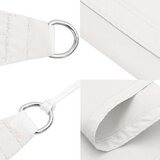 vidaXL Senčno jadro oksford blago pravokotno 6x8 m belo | Shoptok.si