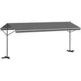  Samostojeća tend Siva 6 x 3 m Poliester | shoptok.hr