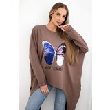 Kesi Oversize mocca print blouse | shoptok.hr