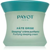 Payot Pâte Grise Purifying sleeping cream nočna regulativna in čistilna krema za obraz za mastno in mešano kožo 50 ml