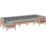  7-dijelni set vrtnih sofa s jastucima masivno drvo duglazije | Eponuda.com