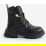 EVENTO Insulated children's ankle boots with a zipper made of Eco leather black Liotira | Eponuda.ba