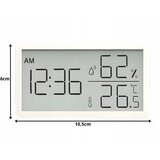 Digitalni lcd termometar higrometar sat 10cm bijeli | shoptok.hr