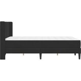  Okvir kreveta s madracem s uzglavljem Crna 140 x 190 cm Baršun | shoptok.hr