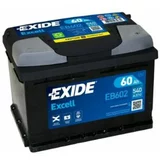Exide akumulator Excell, 60AH, D, 540A, EB602