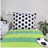 Jerry Fabrics Zelena pamučna dječja posteljina za krevet za jednu osobu 140x200 cm Football – | shoptok.hr