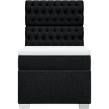 Box spring krevet s madracem crni 80 x 200 cm od tkanine | shoptok.hr