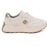 GOODIN Beige leather sneakers with a thick sole | Shoptok.si