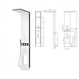 Tuš panel Bianco Nero Touch | shoptok.hr