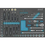 Hazet TORX® set ključeva s dvostrukim prstenom, ključem itd. Set alata za obrtnike 75-dijelni set 163-53/75