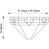 Endon 64288 - Zidna svetiljka Tiffany NEVADA 1xE14/40W/230V | Eponuda.com