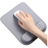 INF Ergonomska podloga za miško iz PU usnja z oporo za zapestje DarkGrey, (21741562) Cene