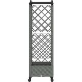  Povišeni krevet s mrežom i krovom Svjetlosiva 124 x 40 x 129 cm | shoptok.hr