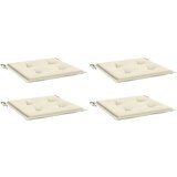  Jastuci za vrtne stolice 4 kom krem 40x40x4 cm od tkanine | Shoptok.si