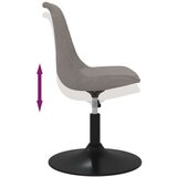  Vrtljivi jedilni stoli 4 kosi svetlo siv žamet, (20700594) | Shoptok.si