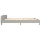 Okvir za krevet bez madraca svjetlosivi 200 x 200 cm od tkanine | shoptok.hr