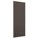  paneli 12 kom od pocinčanog čelika smeđi 100x36 cm | shoptok.hr