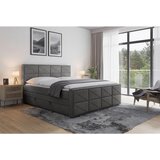 MID.YOU postelja boxspring 180 cm x 200 cm , kovina, umetna masa, tekstil, karton, leseni material antracit | Shoptok.si
