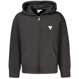 Jeans dječja hoodie dukserica na patentni zatvarač crna