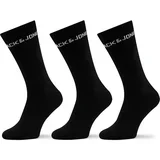 Jack & Jones Sportske čarape 'MELVIN' crna / bijela