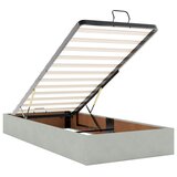  Podesivi krevet s madracem Svjetlosiva 90 x 200 cm Baršun | shoptok.hr