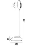  LED prigušiva punjiva stona lampa VISUA LED/5W/5V 3000-5000K 1200 mAh plava | Eponuda.com