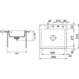 Franke SUDOPER MTK 610-58 Crna, (124.0335.851) | shoptok.hr