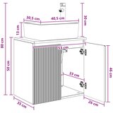  Umivaonik s policom Hrast sonoma 53 x 35 x 63 cm | shoptok.hr