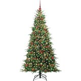 vidaXL Umetno Zložljivo Božično Drevo Zelena 210 cm PE in PVC | Shoptok.si