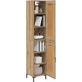 vidaXL Highboard Umjetnički hrast 34,5 x 34 x 180 cm Konstruirano drvo | shoptok.hr