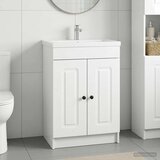 Ormarić ispod umivaonika Bijela visokog sjaja 56 x 37,5 x 81 cm Cijene