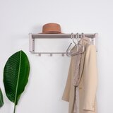 Spinder Design Siv/bež kovinski stenski obešalnik s polico Rex – | Shoptok.si