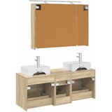  Set namještaja za kupaonicu 4 kom. Hrast sonoma | shoptok.hr