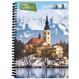I Feel Slovenia 3D notesnik A5 - BLED | Shoptok.si